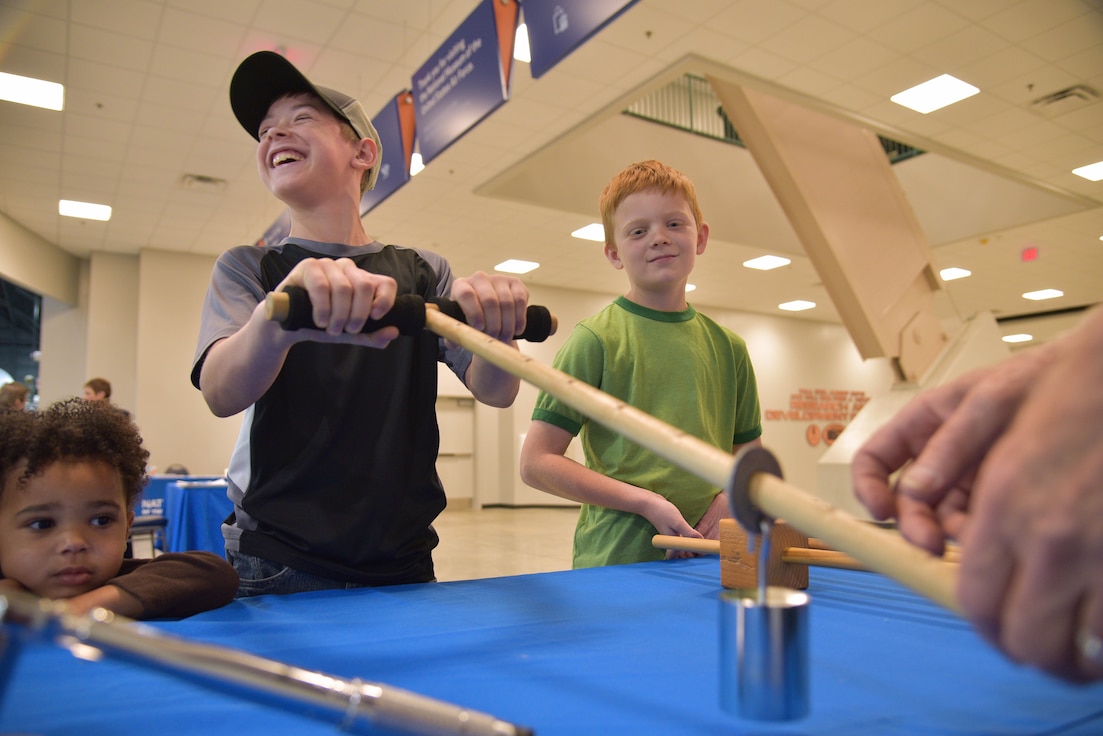 Students learn about STEM.