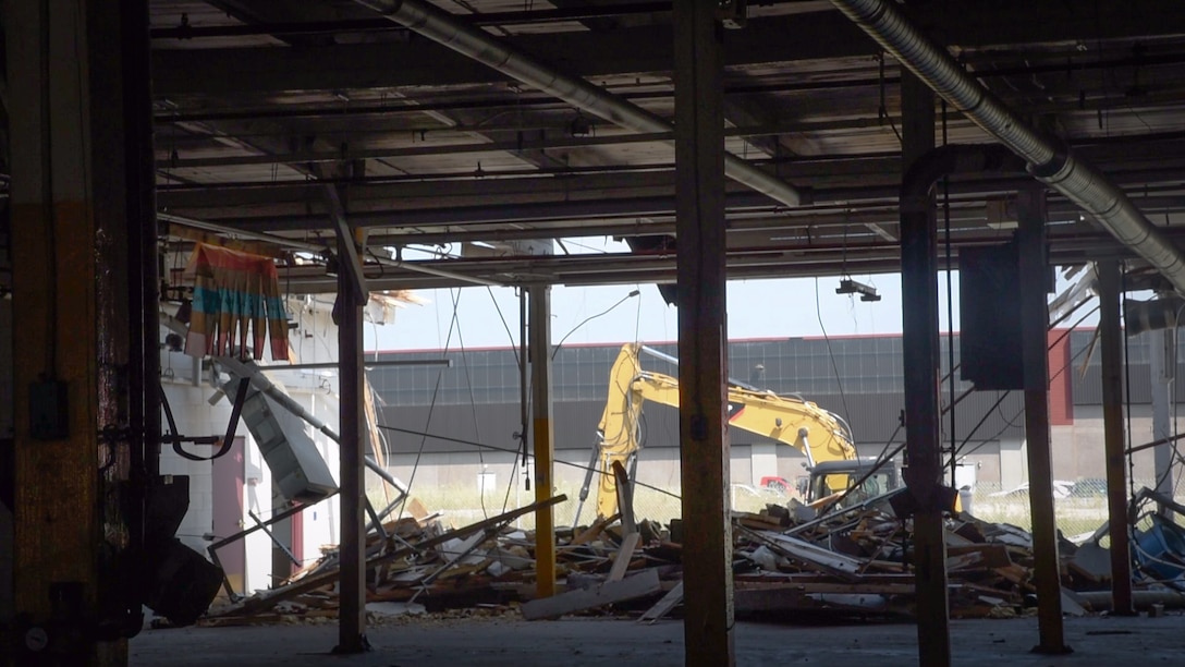 Demo of circa World War I defense building marks end of one era and beginning of another