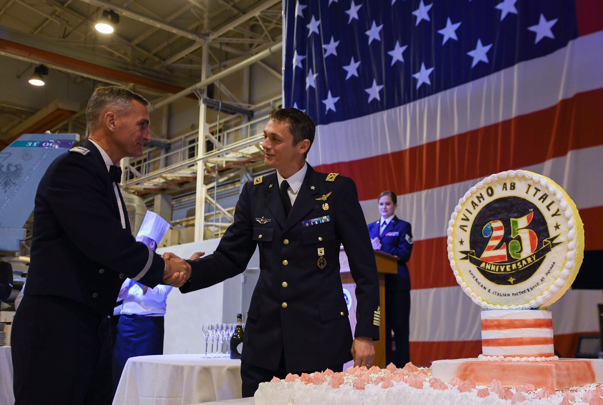 The 31st Fighter Wing hosted the 25th Anniversary of the 31st FW Celebratory Banquet on Oct. 5, 2019, at Aviano Air Base, Italy.