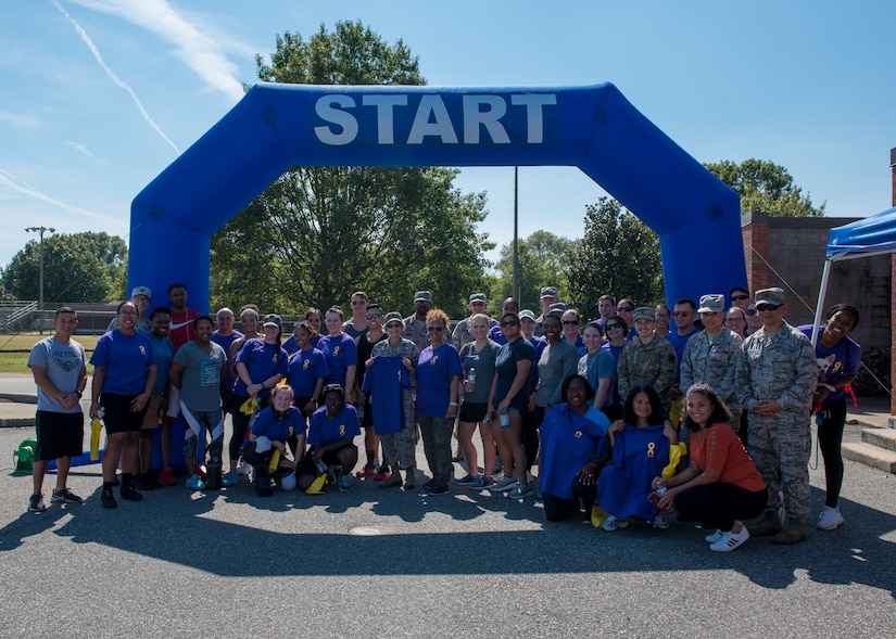 To help raise awareness and in an effort to prevent future suicides, Airmen, family and friends participated in the H.O.P.E. Walk at Joint Base Langley-Eustis, Virginia, September 27, 2019.