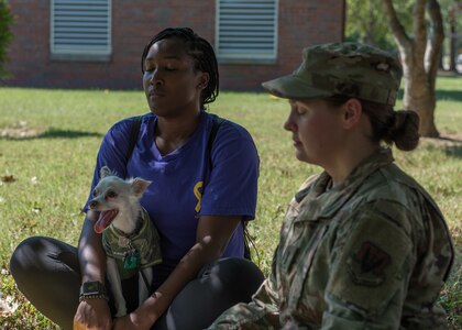 To help raise awareness and in an effort to prevent future suicides, Airmen, family and friends participated in the H.O.P.E. Walk at Joint Base Langley-Eustis, Virginia, September 27, 2019.