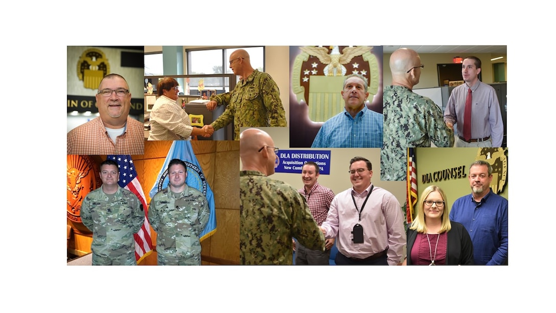 DLA Distribution employees presented commander’s coins