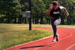 Tech. Sgt. Danielle R. Todman, a services journeyman with the New Jersey Air National Guard’s 177th Fighter Wing, trains at the Atlantic City Air National Guard Base, N.J., Sept. 12, 2019. Todman has run track since high school but has also taken up powerlifting and was second in overall qualifying total points in this year’s North American Regional Powerlifting Championships.