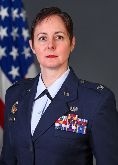 Col Mynda G. Ohman serves as the Staff Judge Advocate, Air Reserve Personnel Center at Buckley Air Force Base, Colorado.