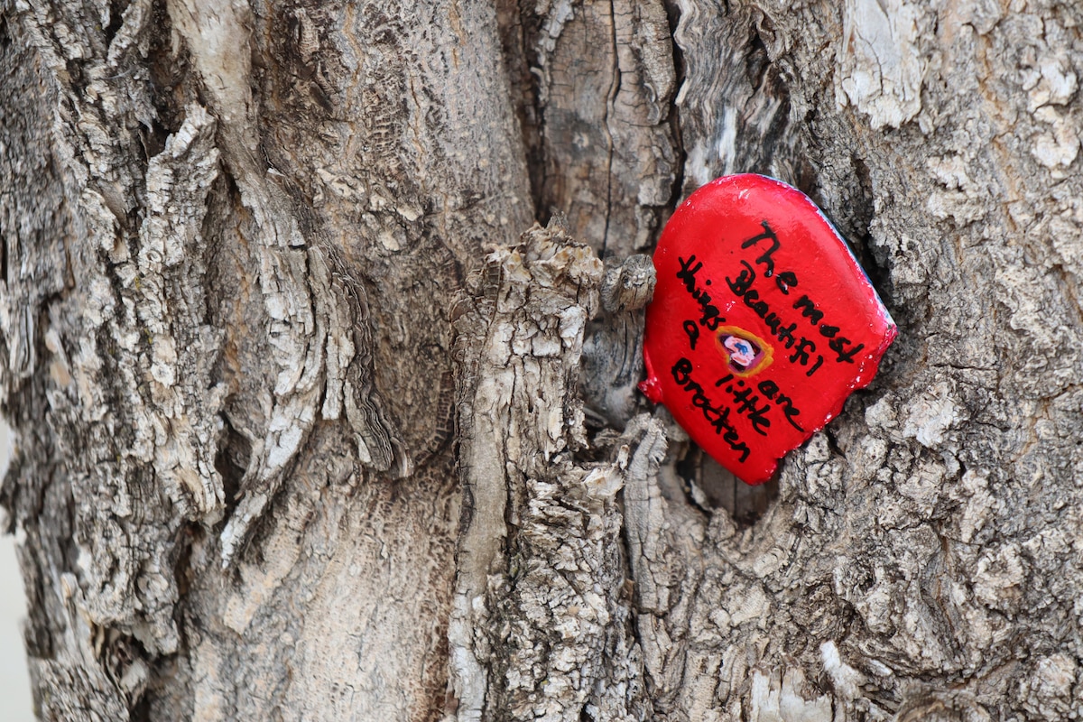 The 341st Medical Group supported a national movement by having members design rocks to spread awareness and positivity.