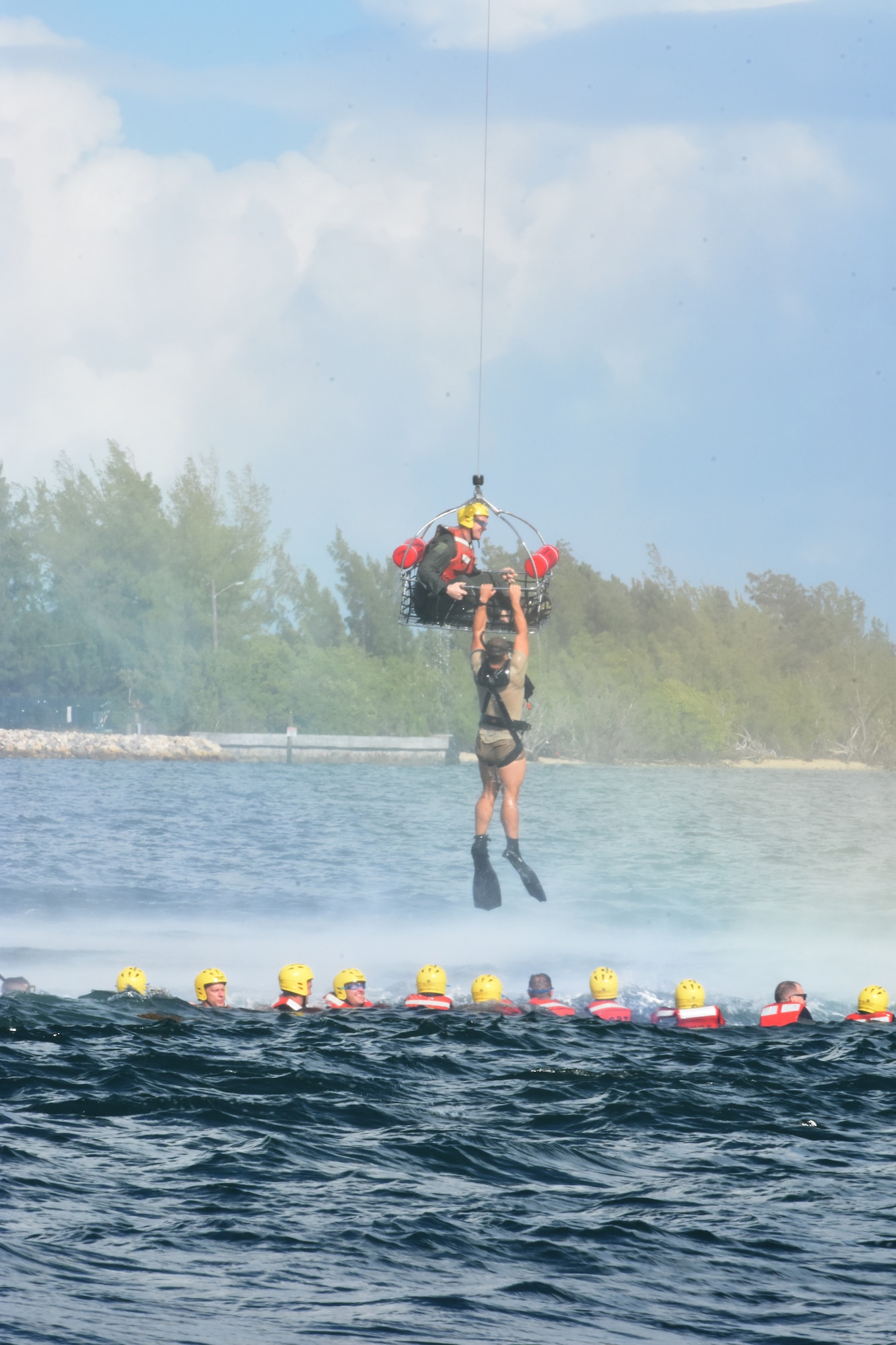 442d Operations Group Airmen conduct water survival training in Key West