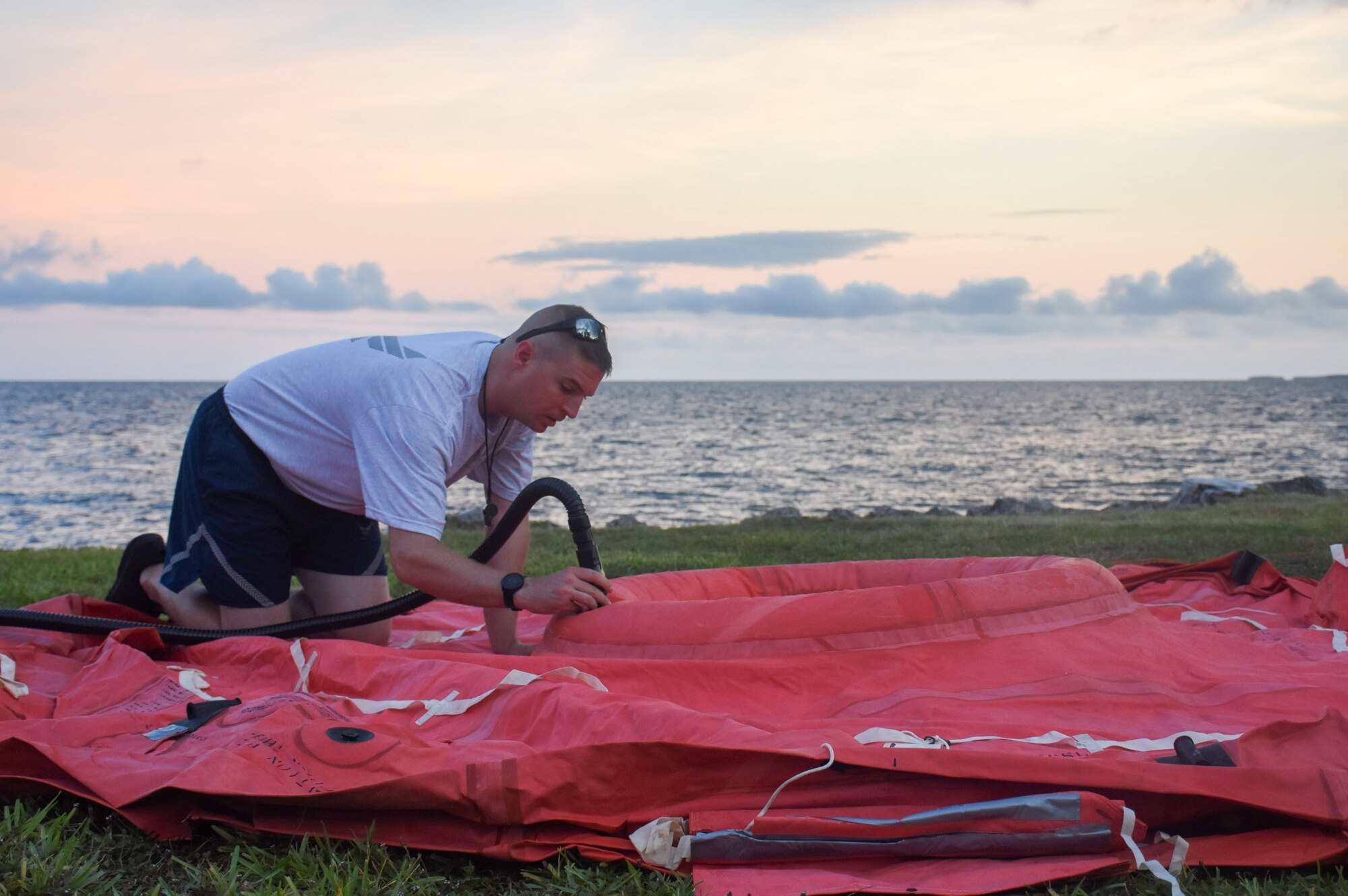 442d Operations Group Airmen conduct water survival training in Key West