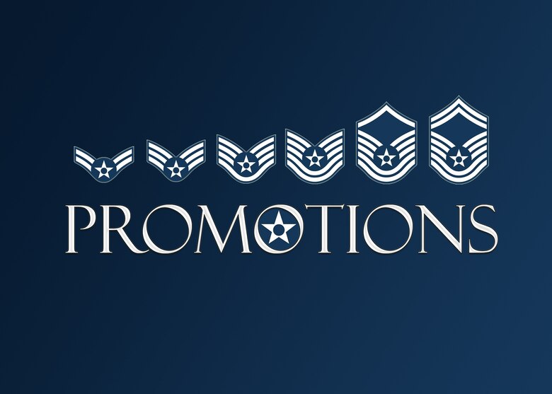 403rd Wing monthly promotions. (U.S. Air Force graphic by Lt. Col. Marnee A.C. Losurdo)