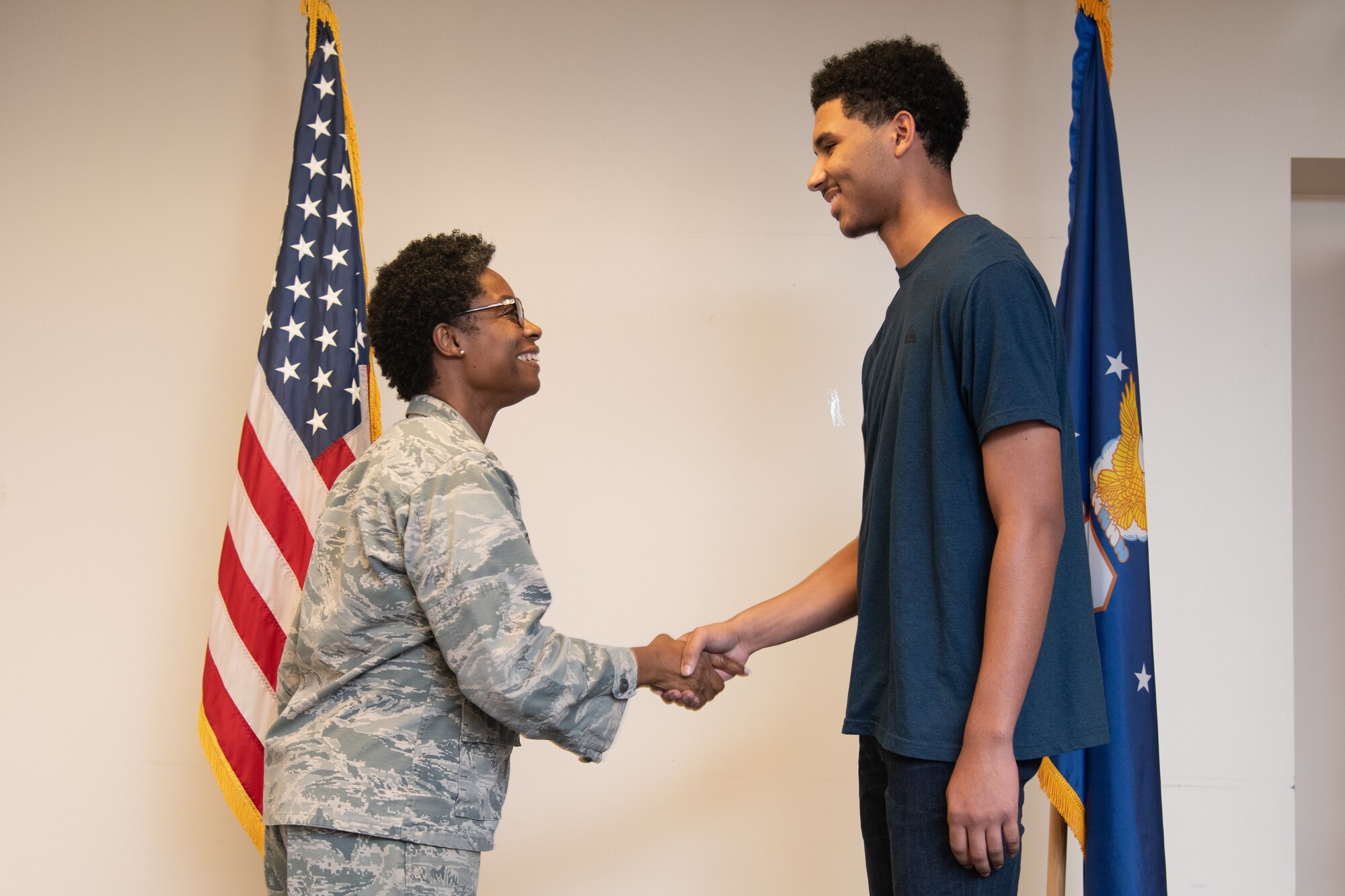 A new member joins the Virginia Air National Guard