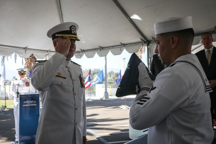 Capt. Khary W. Hembree-Bey reliieved Capt. Richard A. Braunbeck III as the commanding officer of Naval Surface Warfare Center, Corona Division in a change of command ceremony, Rear Adm. Eric Ver Hage, Commander, NAVSEA Warfare Centers, presided over the ceremony.