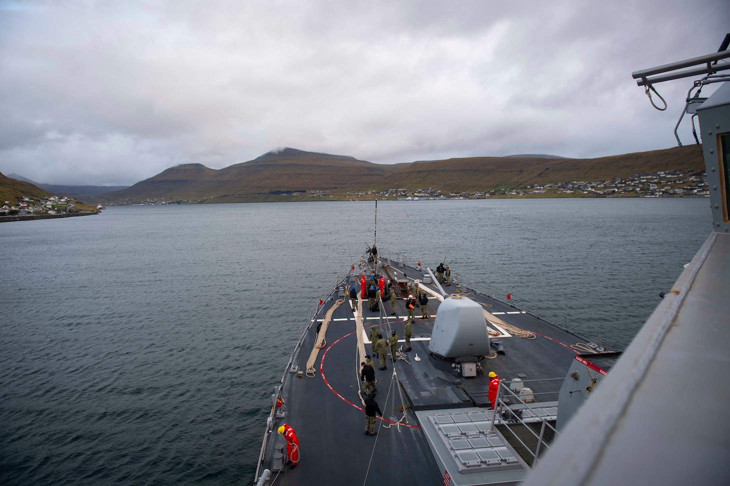 Donald Cook Visits Faroe Islands