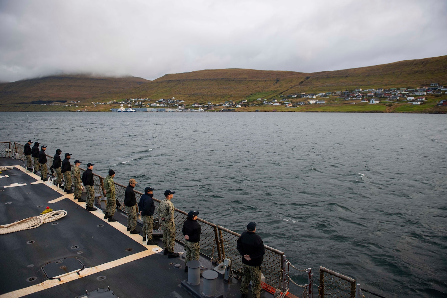 Donald Cook Visits Faroe Islands