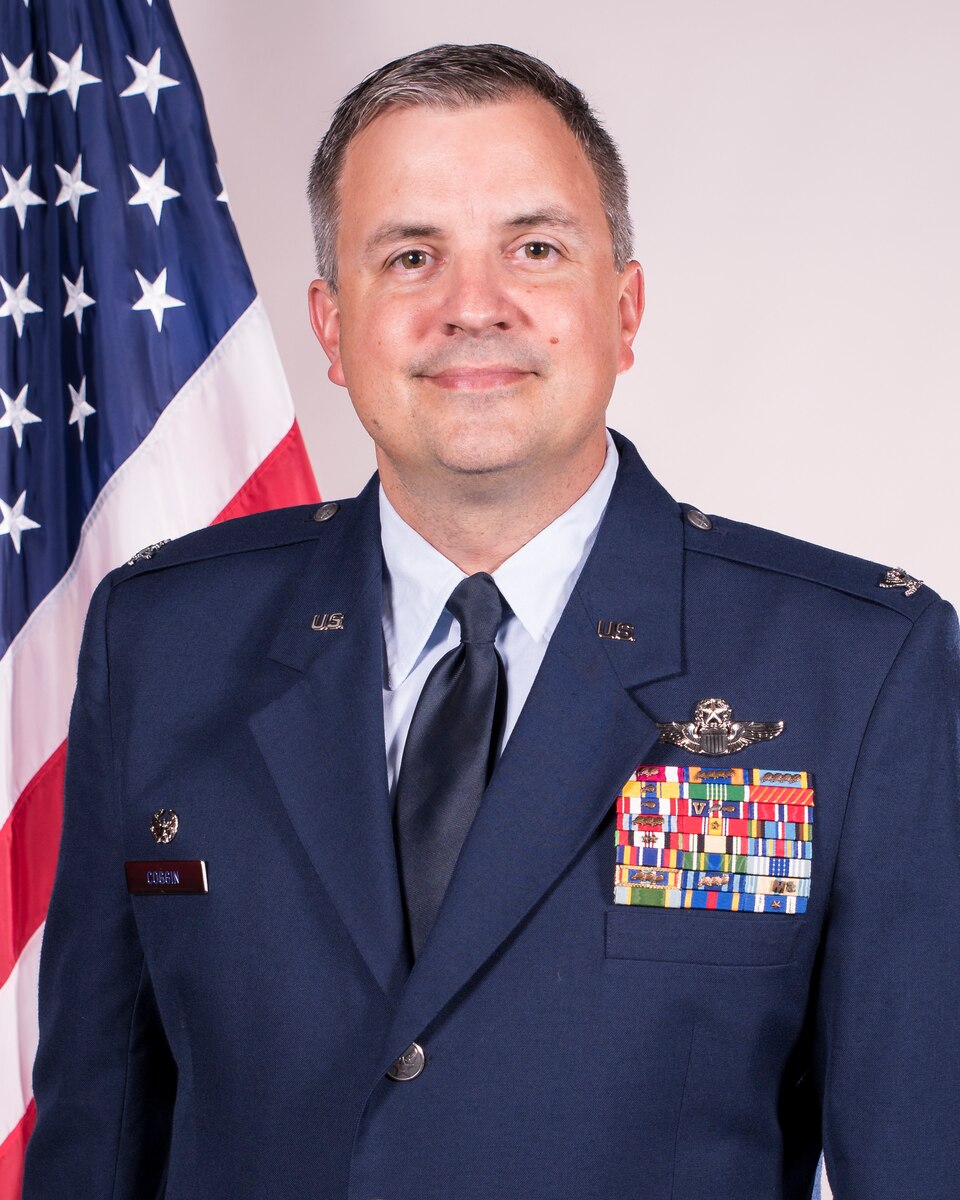 Official Air Force photo for Col. Patric Coggin