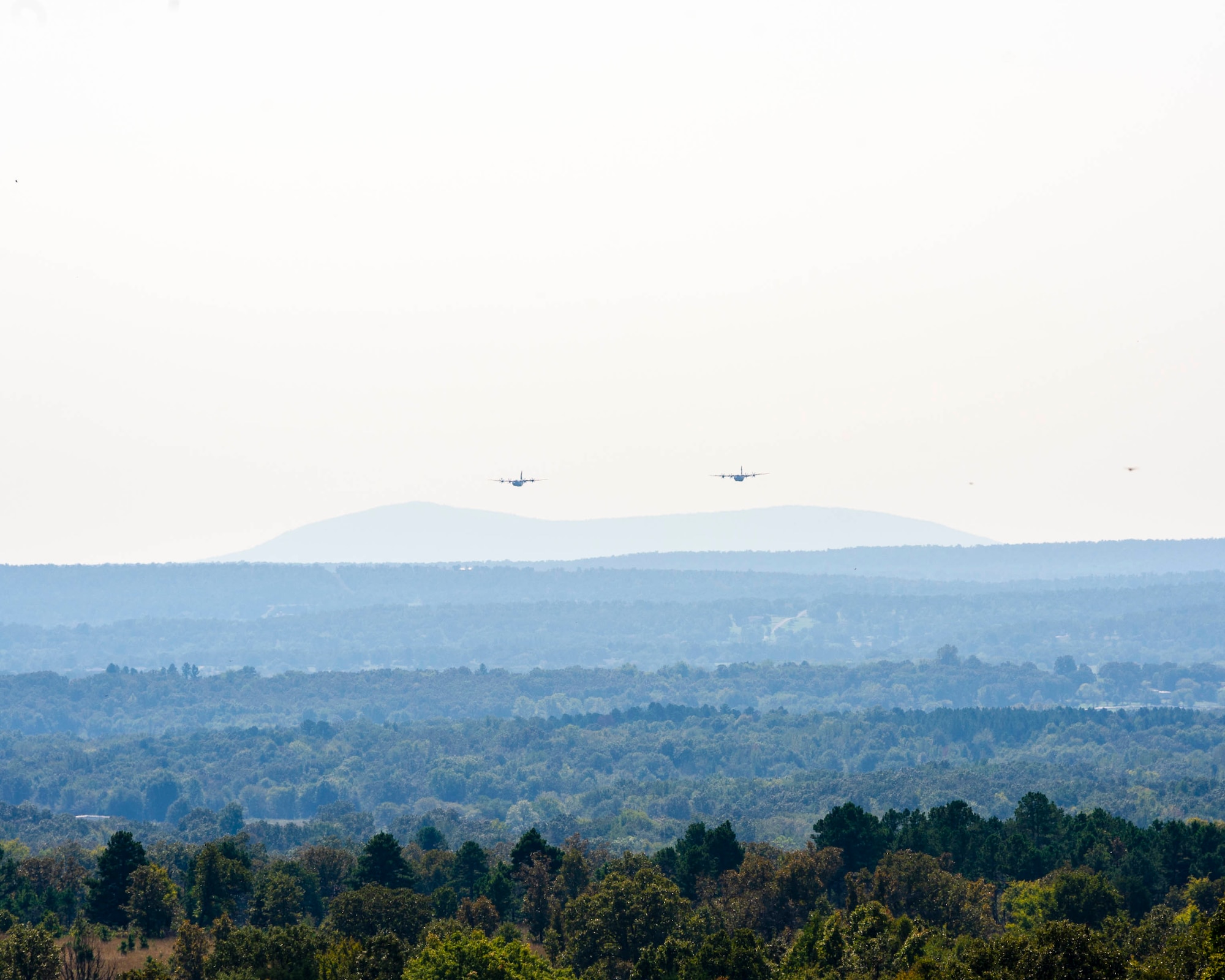 The 913th Airlift Group conducted full-spectrum readiness flying sorties, involving scenarios that required various combat airlift capabilities that could be used in current and future military responses, Oct. 5-6, 2019, and utilized a dirt landing zone on Fort Chaffee, Ark.. Due to evolving combatant command requirements, the Air Force Reserves has increased focus on units operating effectively in degraded environments. (U.S. Air Force Reserve photo by Maj. Ashley Walker)