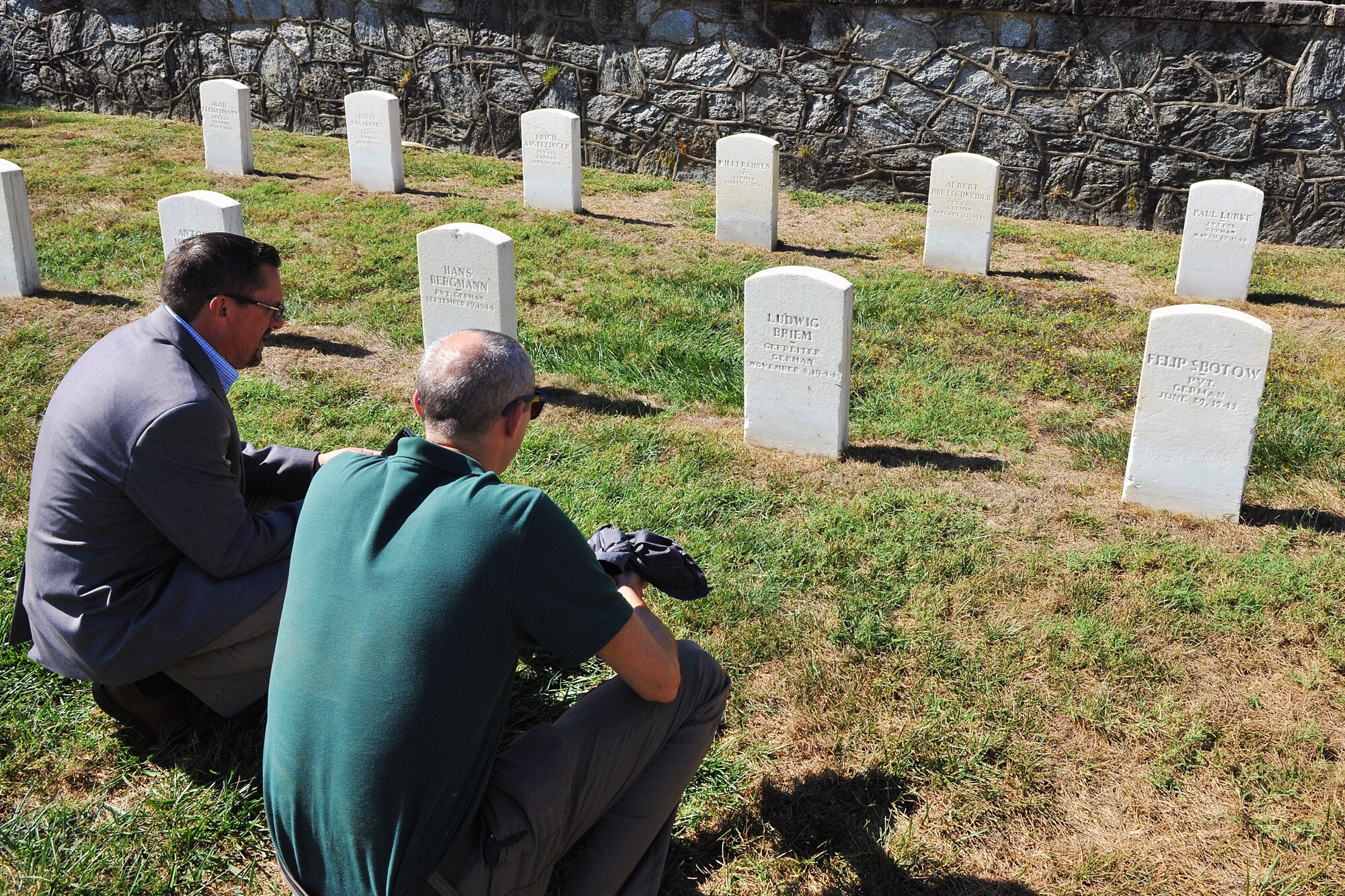 Eleven senior leaders with the 87th Air Base Wing at Joint Base McGuire-Dix-Lakehurst, tour Fort Mott State Park in Pennsville, New Jersey Oct. 4, 2019. The visit to the 19th century defense fortification was coordinated by the wing’s historian, James Warrick. Warrick said the tour provided the leaders with a military-heritage themed professional development opportunity. Construction on Fort Mott, then known as the Battery at Finn’s Point, began in 1872. Original plans called for eleven gun emplacements for twenty cannons and a mortar battery with six emplacements. Fort Mott would help protect industrial centers further up the river as part of a three-fort coastal defense system. Troops were regularly stationed at the fort from 1897 to 1922. A caretaking detachment served at the fort from 1922 to 1943. In 1947, New Jersey acquired Fort Mott as a historic site and state park, which opened to the public in 1951. (U.S. Air Force photos by Shawn J. Jones)