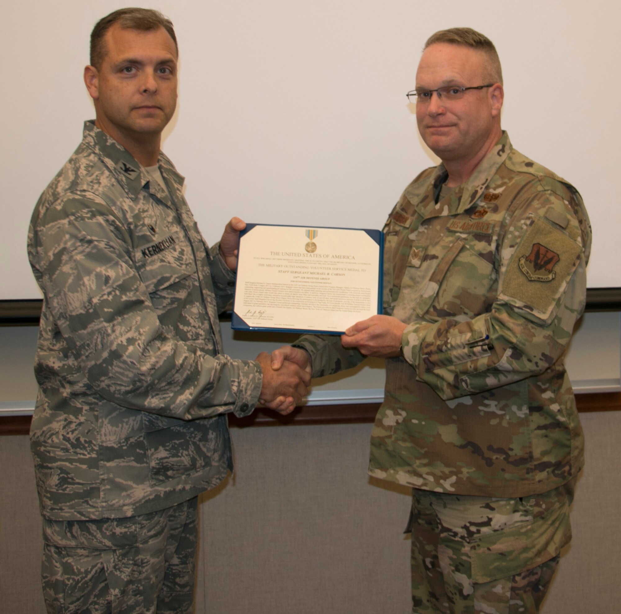 Carson Awarded Volunteer Medal