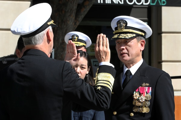 Promotion Ceremony in honor of Rear Adm. (sel) Huan T. Nguyen was held at the U.S. Navy Memorial & Heritage Center with Vice Adm. Tom Moore, COMNAVSEA, as the keynote speaker.