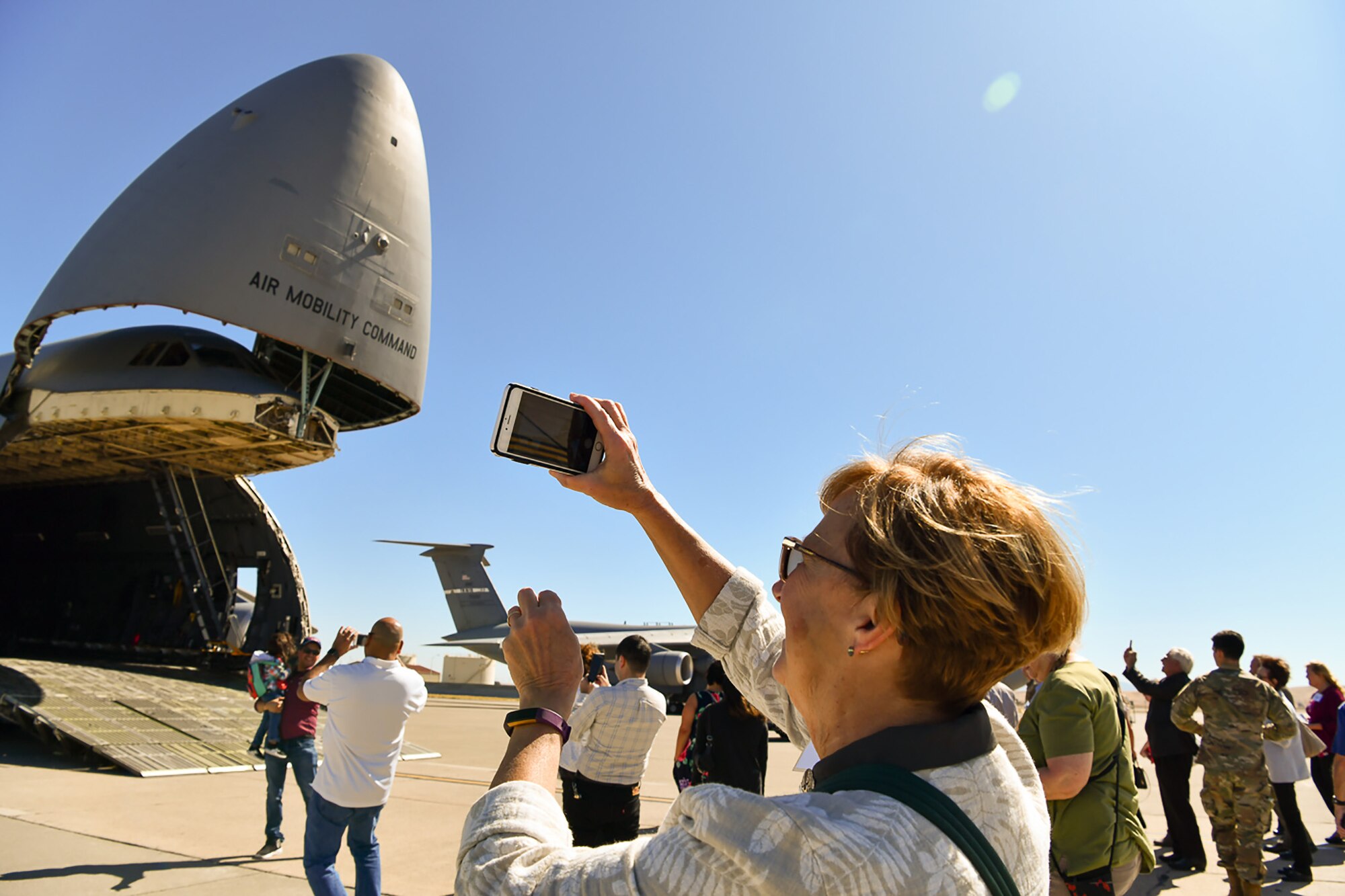 Travis Honorary Commanders were invited out to tour through the Maintenance Group facilities, Oct. 4, 2019 at Travis Air Force Base, California.