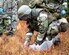 A U.S. Airman assigned to the 673d Air Base Wing marks a find during a search and recovery exercise during Polar Force 20-1 at Joint Base Elmendorf-Richardson, Alaska, Oct. 9, 2019. Designed to test JBER’s mission readiness, Polar Force 20-1 is a two-week exercise that hones Airmen’s skills and experience when facing adverse situations. Airmen refined their contingency tactics, techniques and procedures in support of the Pacific Air Force’s Agile Combat Employment concept of operations. Agile Combat Support excellence yields multi-domain operations success.