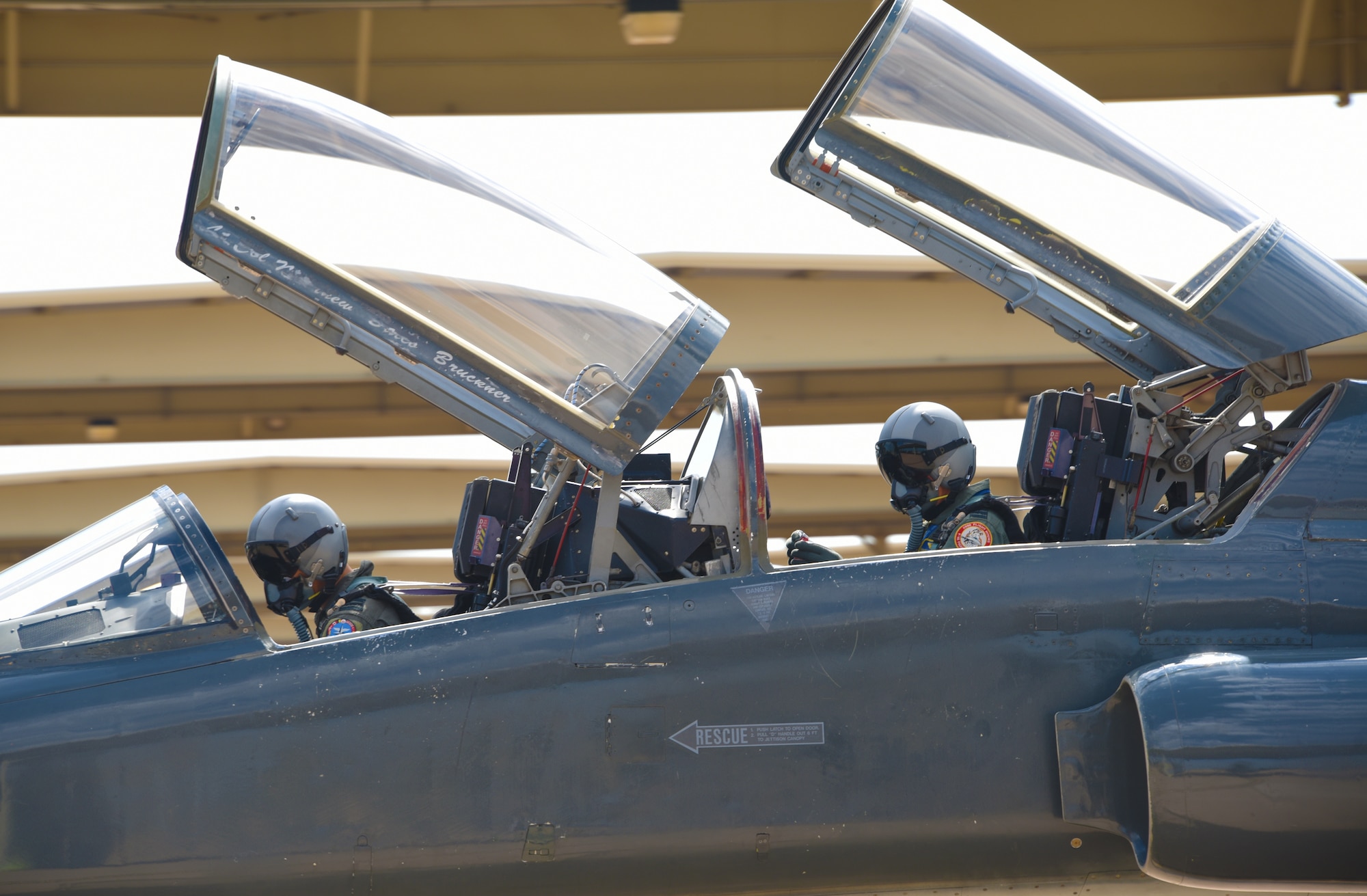 Pilots prepare for flight