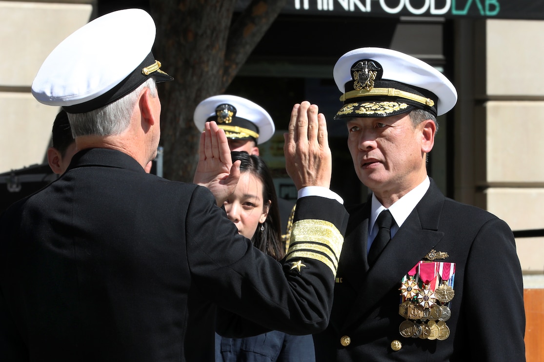 Promotion Ceremony in honor of Rear Adm. (sel) Huan T. Nguyen was held at the U.S. Navy Memorial & Heritage Center with Vice Adm. Tom Moore, COMNAVSEA, as the keynote speaker.