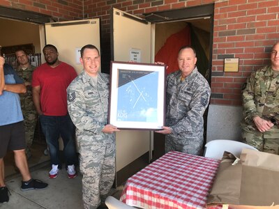 2nd Lt. Brain Spears, former technical sergeant, whose prior job was working in the quality assurance section of the 437th Operations Support Squadron in the Aircrew Flight Equipment flight, recently commissioned after spending eight years as an enlisted member.