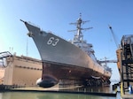 Southwest Regional Maintenance Center supported the double docking of USS Decatur (DDG 73) and USS Stethem (DDG 63) and in BAE Systems – Ship Repair’s dry dock, the Pride of California, on Oct. 8.