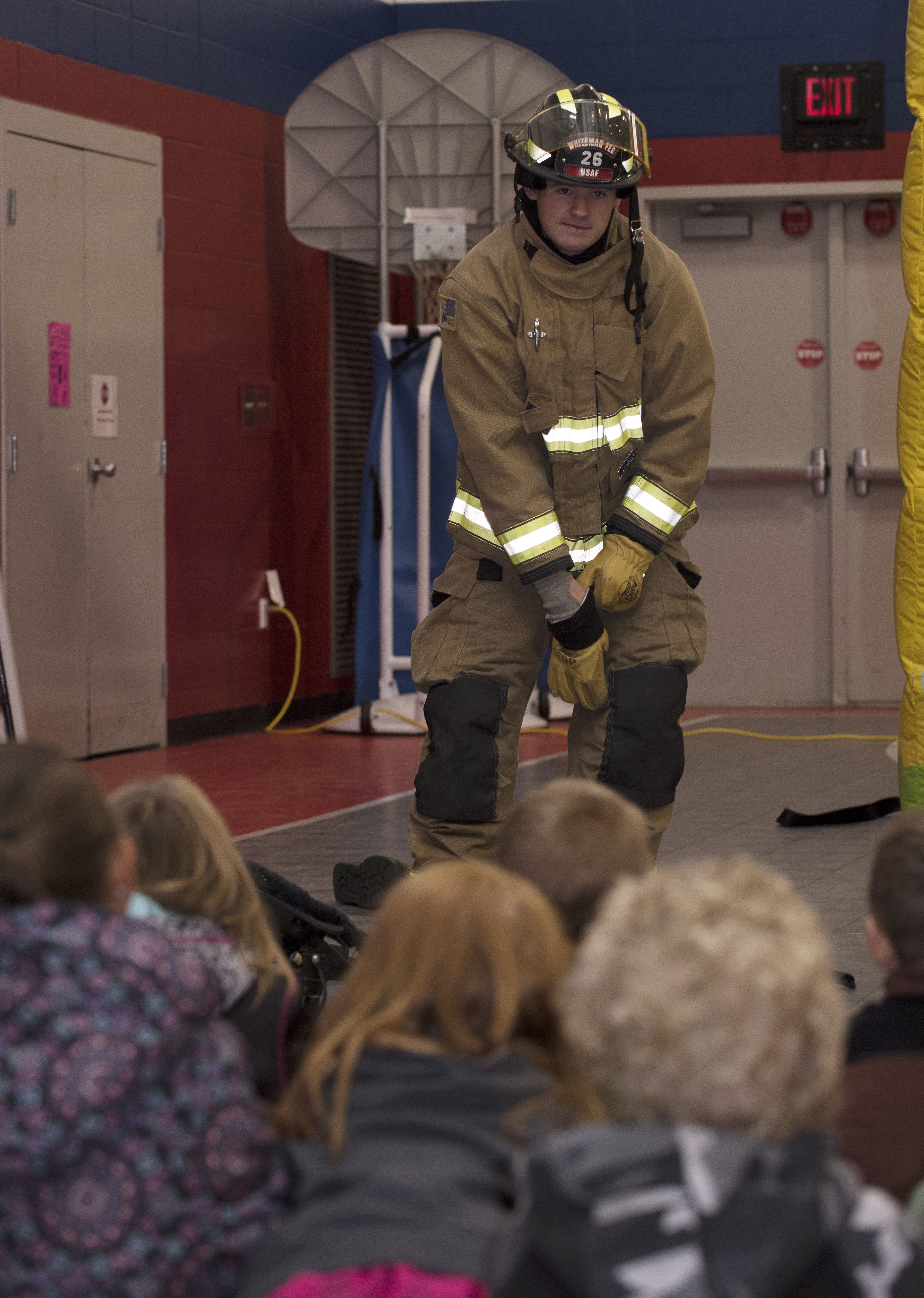 Whiteman Elementary students learn fire safety during 2019 Fire