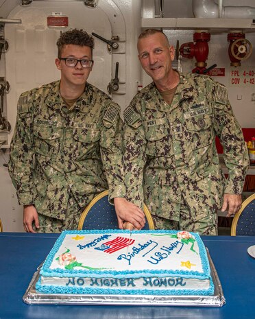 244th Navy Birthday; USS Mount Whitney (LCC 20)