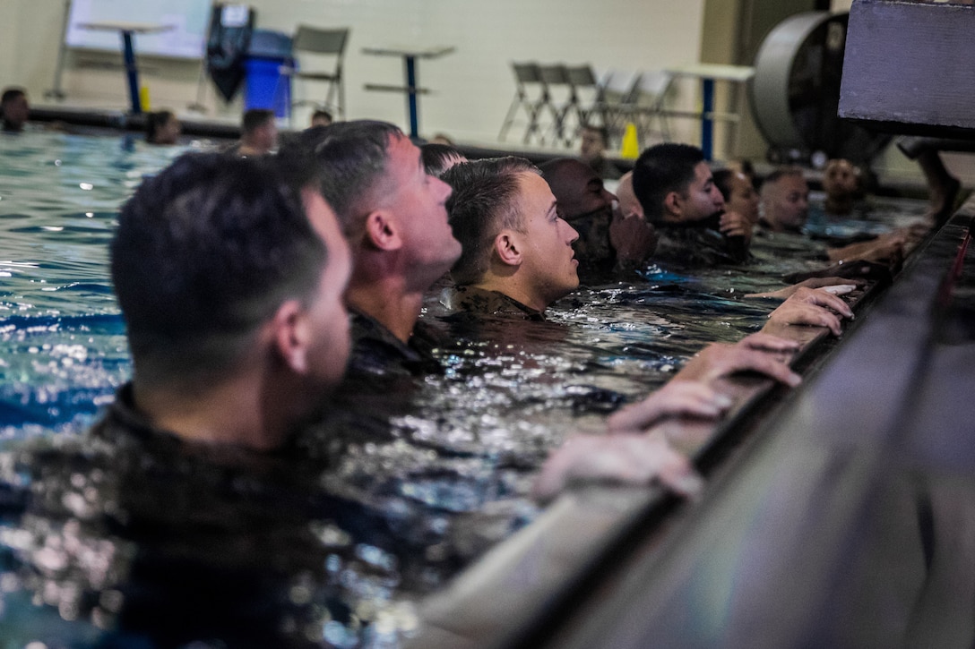 MARFORRES Marines conduct Swim Qualfication