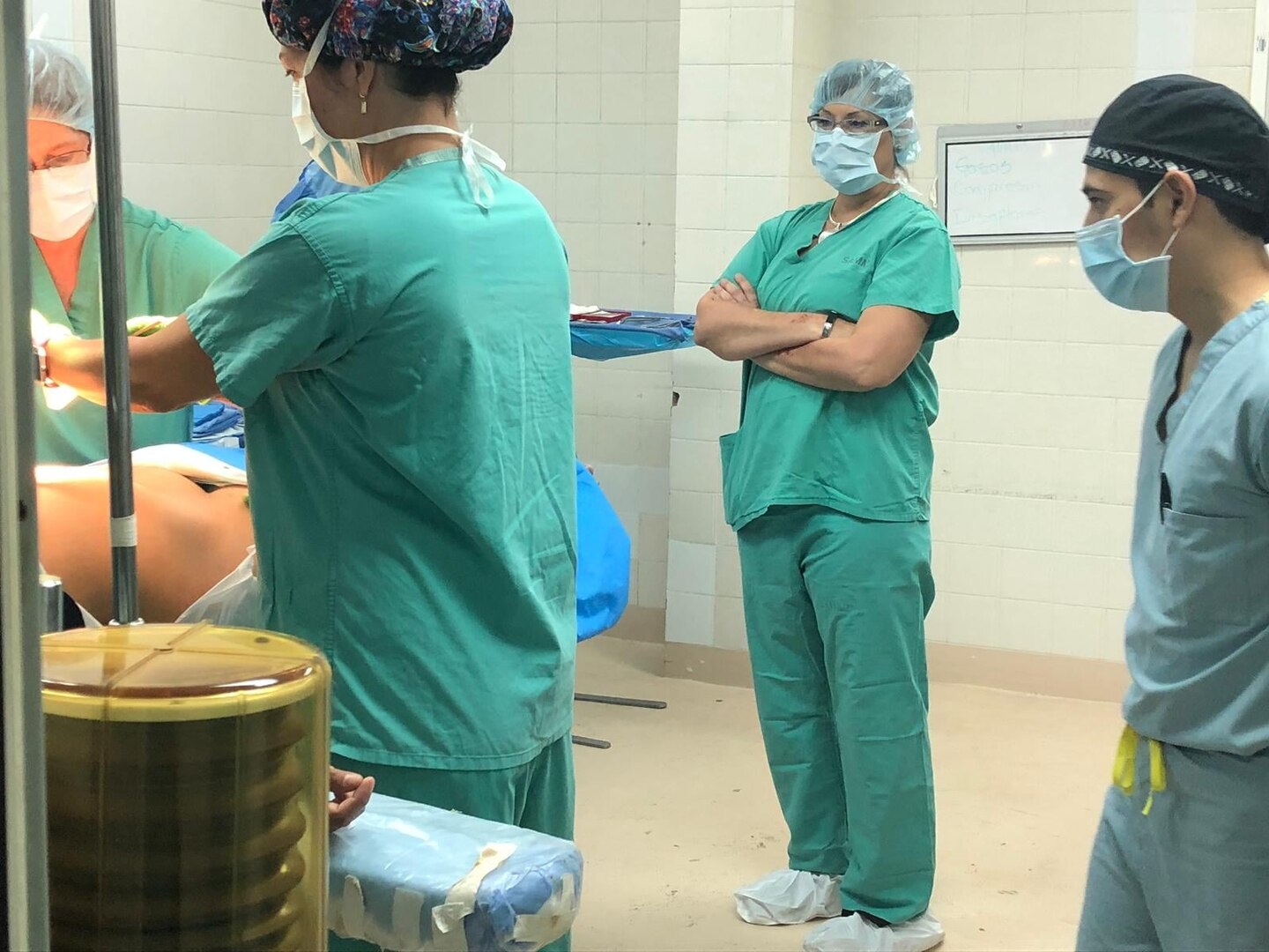 Brig. Gen. Irene Zoppi, director of U.S. Army South Army Reserve Engagement Cell, was invited to witness a full surgical process at Santa Teresa Community Hospital in Comayagua, Honduras, Sept. 24-26. The medical element team conducts surgical readiness training exercises for the local community.