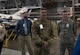 U.S. Air Force Col. Clinton Ross, 633rd Air Base Wing commander, and Chief Master Sgt. Gregory Peterson, 633rd Air Base Wing command chief, talk to personnel at the Langley Research Center in Hampton, Virginia, Oct. 9, 2019. Ross and Peterson, along with others, received a tour of the facilities at the LaRC which served as an indoctrination to NASA’s mission in the Hampton, Virginia community. (U.S. Air Force photo by Airman 1st Class Sarah Dowe)