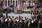 In August 2018, service members from many nations were represented in the Ukrainian Independence Day parade. Joint Multinational Training Group-Ukraine has been ongoing since 2015 and seeks to contribute to Ukraine’s internal defense capabilities and training capacity. (Tennessee Army National Guard)