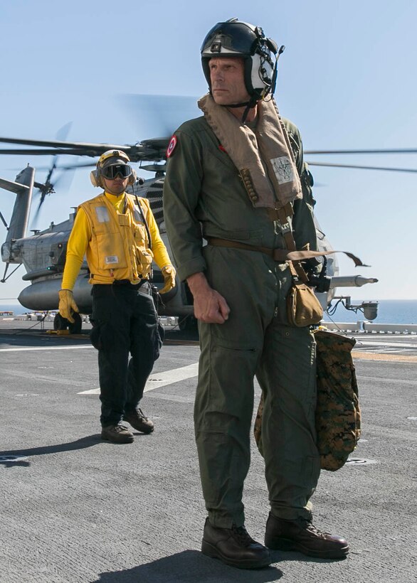 3rd MAW CG Tours USS America