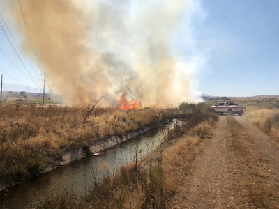 Fire Contained after Spreading onto Camp Williams