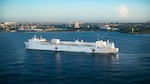 USNS Comfort anchored off the coast of Santo Domingo, Dominican Republic.