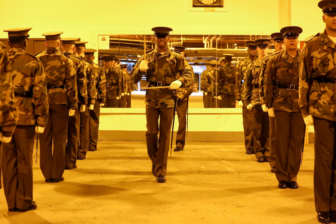 Each year, the Marines spend countless hours perfecting Barracks drill fundamentals in preparation for upcoming ceremonial commitments.