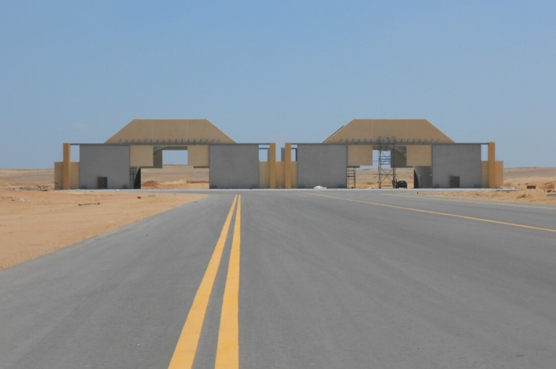 Peace Vector VII Program F-16 Aircraft Shelters at Cairo West Air Base, Egypt