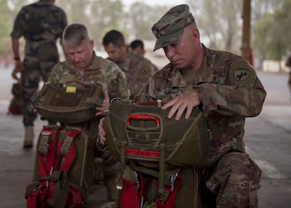 U.S. and coalition forces participate in St. Michael's Day jump