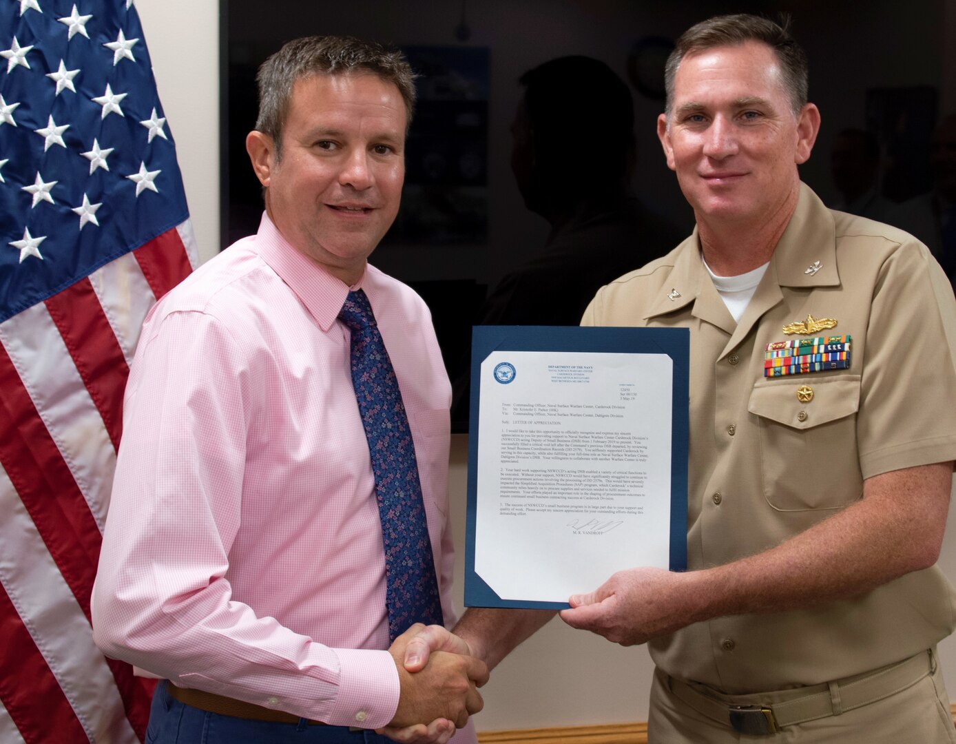 NSWC Dahlgren Small Business Deputy Commended for Impact on NSWC ...