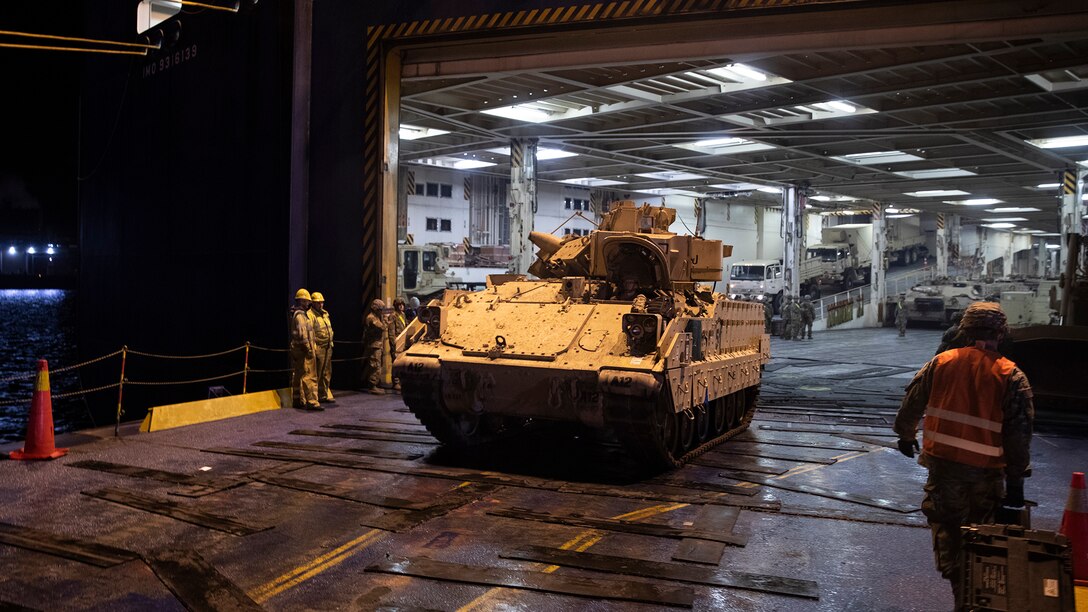 Demonstrating American grit and resolve during port operations along the North Sea