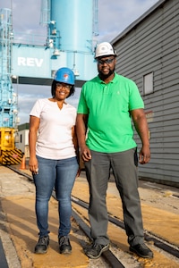 Shop 57 Insulating Mechanic Aisha Clark credits a portion of her success to the great mentorship she received from her supervisor, Shop 57 Nuclear Supervisor, William James.
