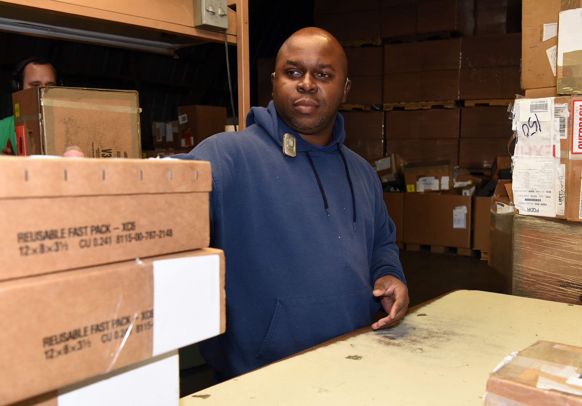 DLA box cleaning worker keeps solid work ethic, positive attitude despite visual, hearing impairments