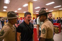 WEEKLY TOP SHOT! TOP SHOT WINNER! You voted and we listened, here is this week's winner.

Drill instructors with Receiving Company, Support Battalion, instruct a new recruit with Golf Company, 2nd Recruit Training Battalion, to sound off during receiving at Marine Corps Recruit Depot San Diego, Oct. 15, 2019. Once recruits stepped off the bus, they immediately began the transformation from civilian to Marine. (U.S. Marine Corps photo by Lance Cpl. Cristian G. Torres)