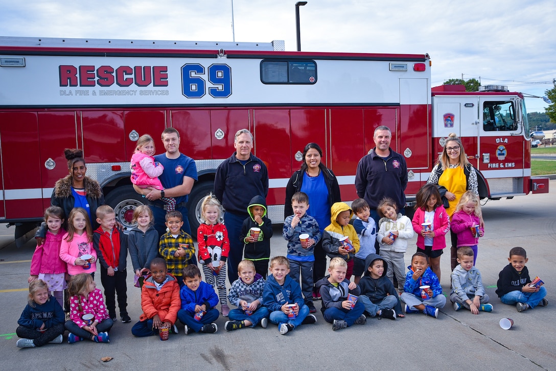 DLA Susquehanna Child Development Center tours firehouse during National Fire Prevention Week