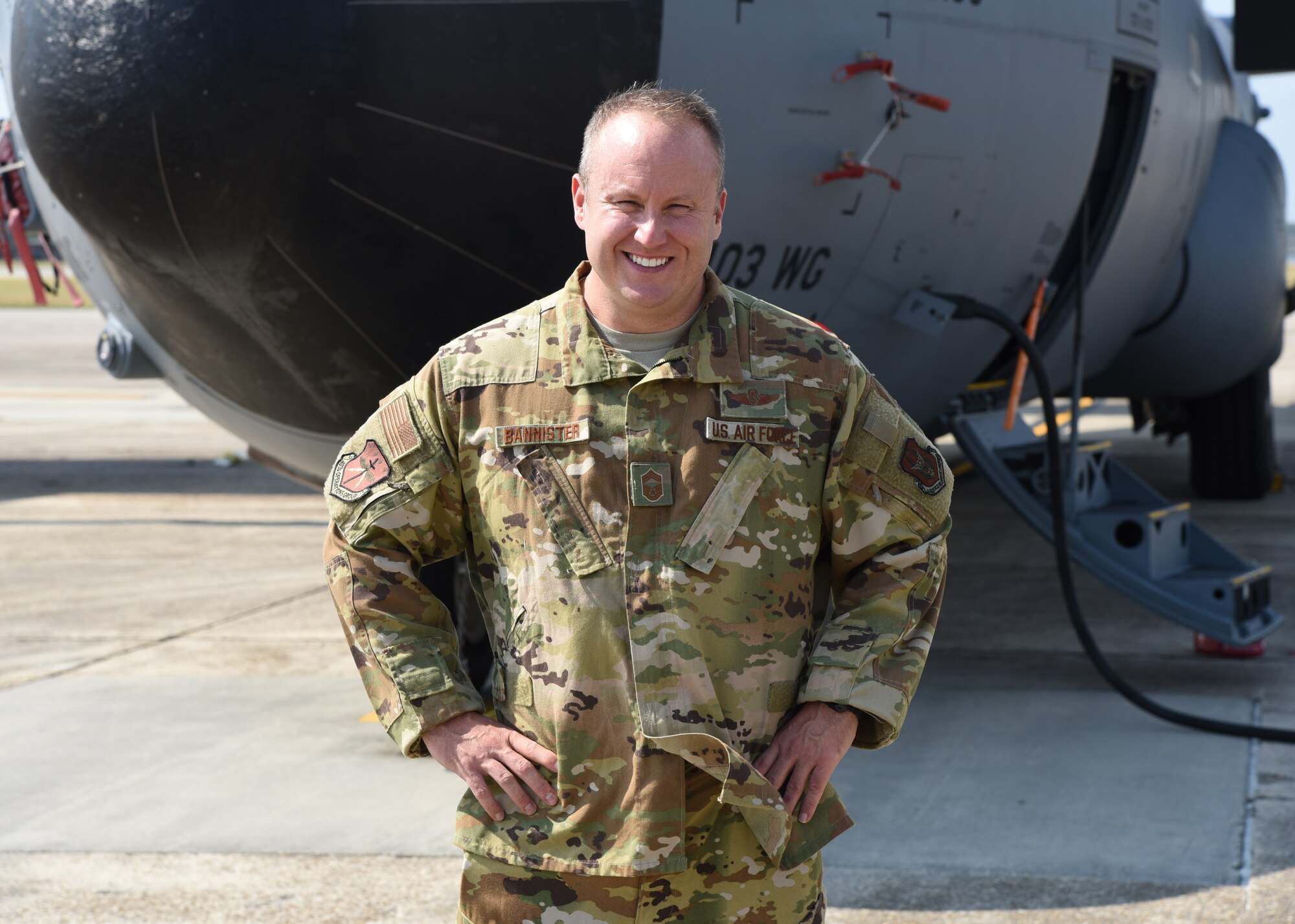 Chief Master Sgt. Darren Bannister is the new 403rd Operations Group superintendent. He serves as the senior enlisted leader and advises the commander on operational effectiveness, organization, training and equipping of enlisted Airmen to ensure they are ready to deploy. (U.S. Air Force photo/Lt. Col. Marnee A.C. Losurdo)