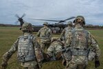 New York National Guard Soldiers of the 466th Area Support Medical Company conduct medical evacuation training with medevac aircrews of C Company, 1st Battalion, 171st General Support Aviation, at Floyd Bennet Memorial Airport in Queensbury, New York, Oct. 20th, 2019. The training prepares the medics of the 466th for mobilization and deployment to Iraq in 2020.
