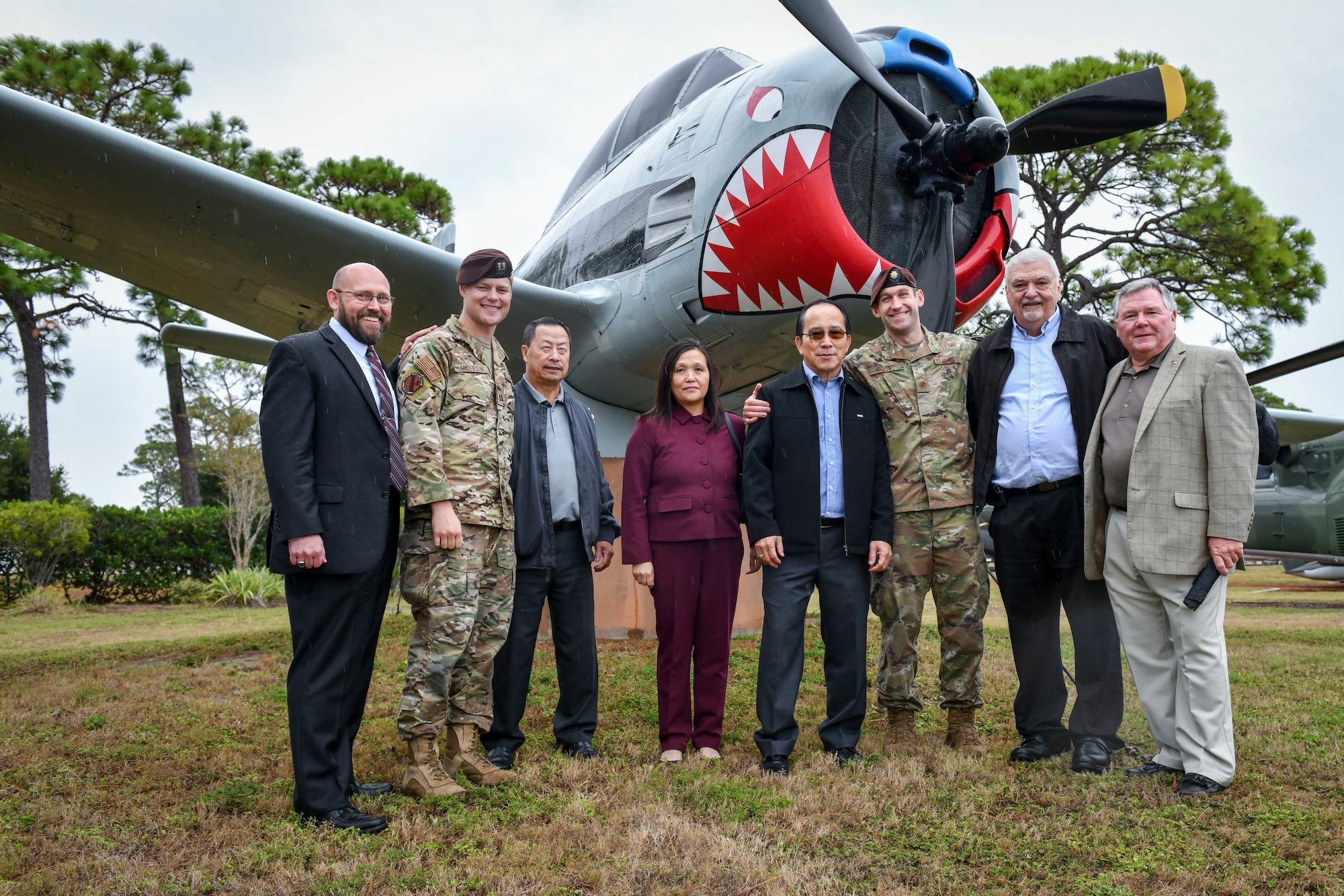 U.S. Air Force Special Operations School hosted two Vietnam-era U.S. pilots, two Hmong pilots and Dr. Chia Youyee Vang, University of Wisconsin-Milwaukee professor and author of “Fly Until You Die,” during the latest ‘USAFSOS Presents’ event on Oct 18.