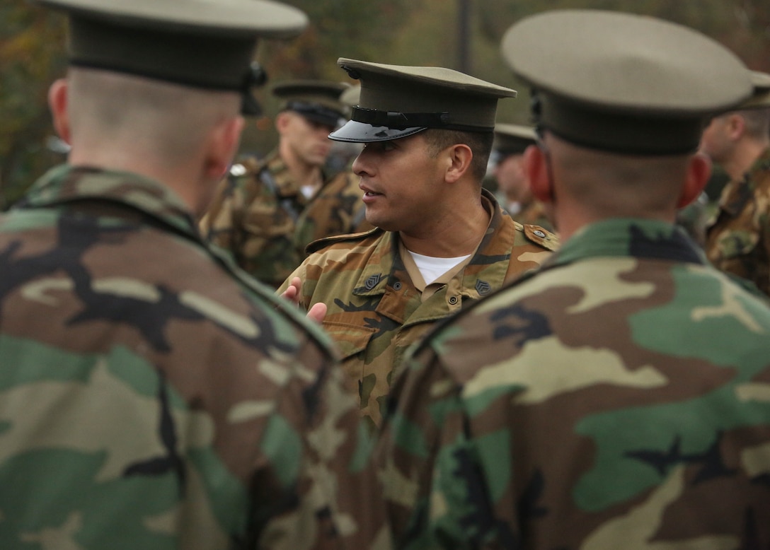 The practice was held in preparation for the upcoming annual Marine Corps Wreath Laying Ceremony at the memorial.