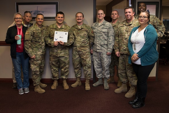 Tech. Sgt. Rafael Franjul, 47th Flying Training Wing Legal Office NCO in charge, was chosen by wing leadership to be the “XLer of the Week” of Oct. 14, 2019 at Laughlin Air Force Base, Texas. For his ability to perform when needed, take care of Laughlin Airmen, and push his team forward with innovation, Tech. Sgt. Rafael Franjul was chosen as the wing’s “XLer of the Week.” (U.S. Air Force photo by Senior Airman Marco A. Gomez)